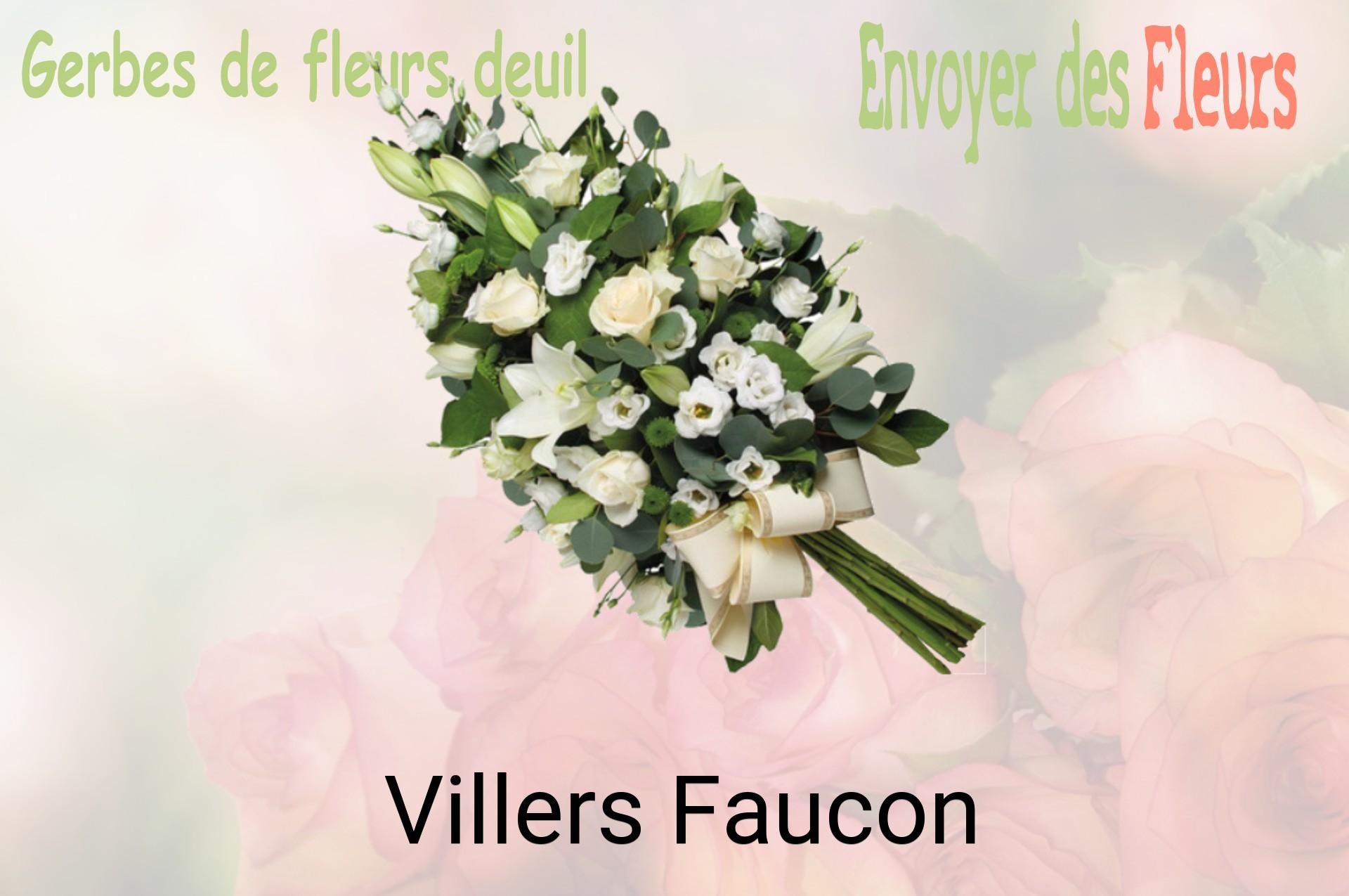 Gerbe de fleurs de deuil livrée à Villers-Faucon